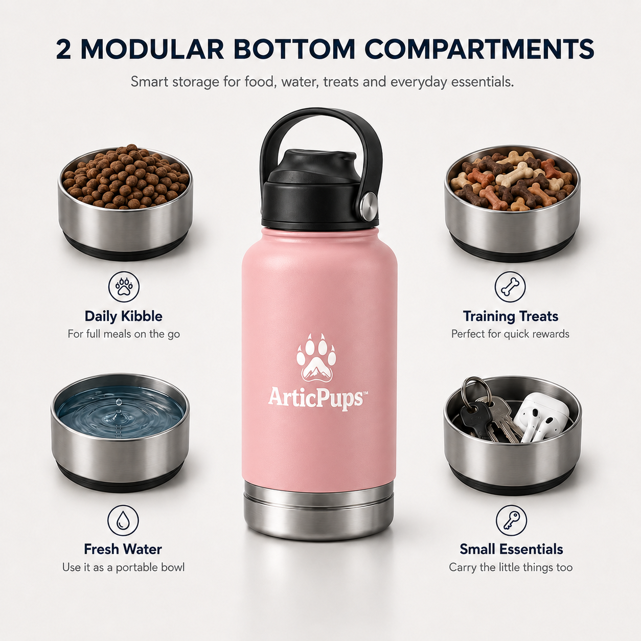 ArticPups™ 3-in-1 Insulated Dog Water Bottle