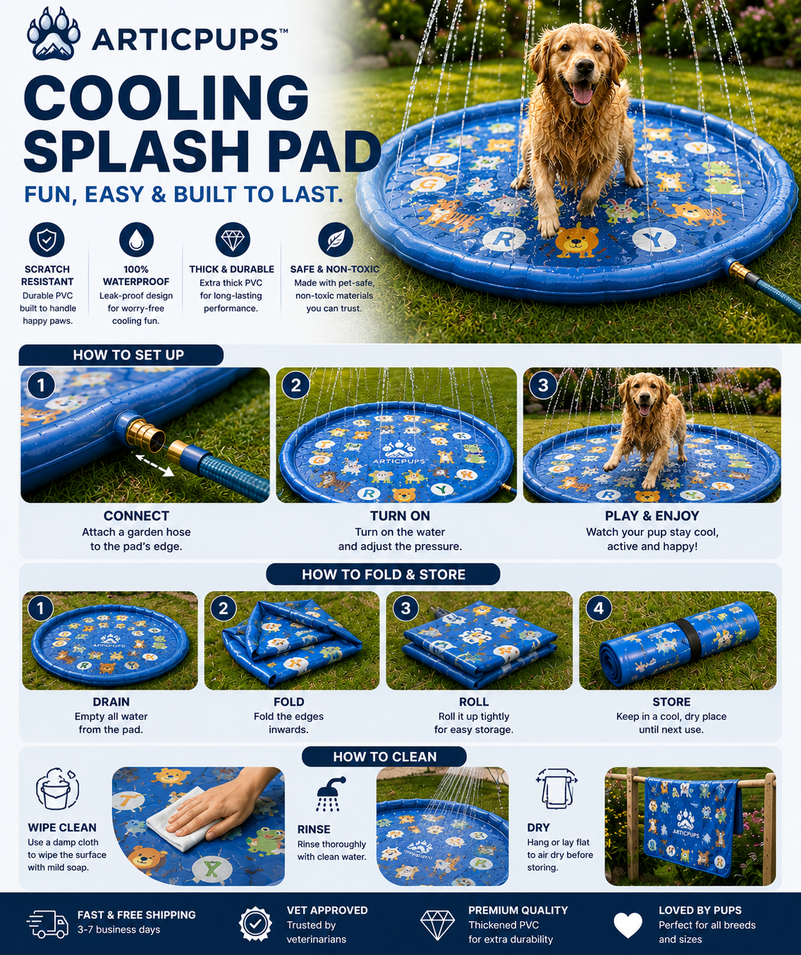Splash Pad | Summer Water Playground For Dogs