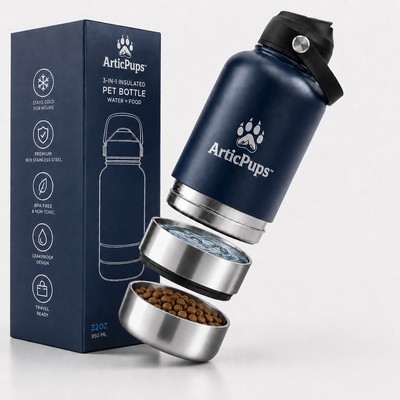 ArticPups™ 3-in-1 Insulated Dog Water Bottle